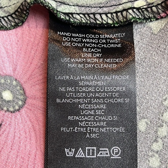 NWT’S Anthropology Maeve floral Rushing Pink & Green midi dress size 2 - Picture 15 of 16